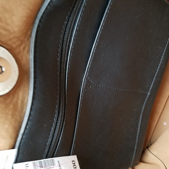 🍁Clearance🍁NWT Dressbarn Black and White Tote - Picture 3 of 3